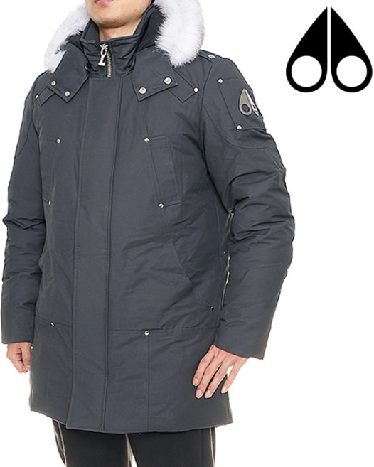 무스너클 정품 스틸링 파카 그레이화이트퍼 다운패딩