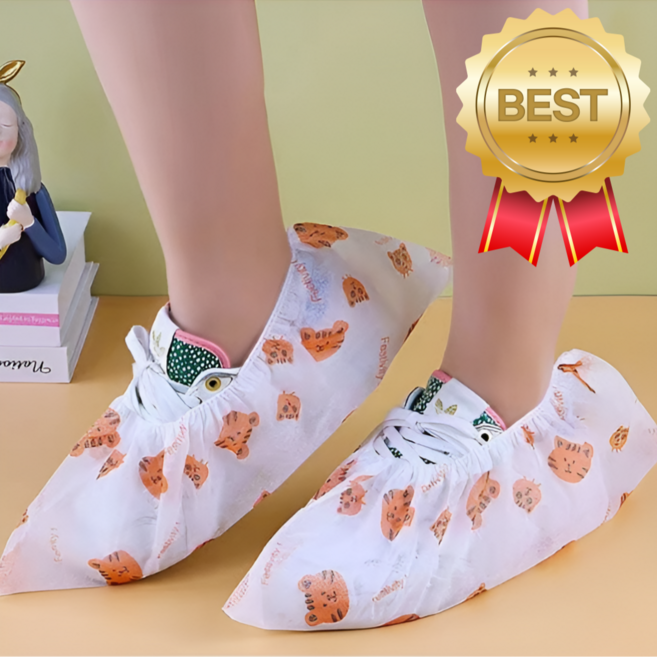 일회용 부직포 덧신 행사용 실내화 신발 커버, 100개