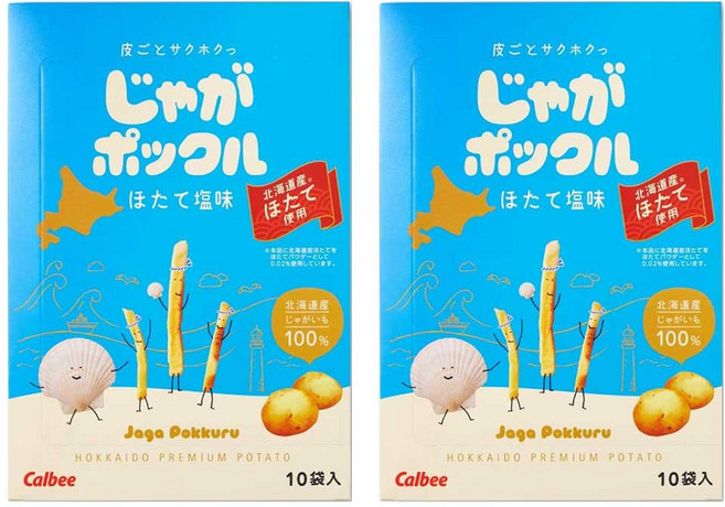 가루비 자가폿쿠루 가리비 소금맛 10개입, 2개, 180g