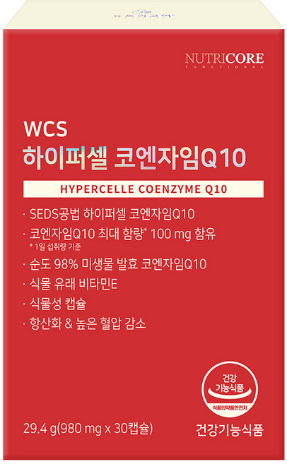 뉴트리코어 하이퍼셀 코엔자임Q10 29.4g, 30정, 1개