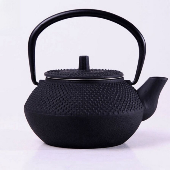 스테인레스 스틸 인퓨저 포함 일본 다리미 차 냄비 앤티크 캐스트 티팟 주전자 끓는 물 우롱 300ml, 01 300ML, 1) 300ML, 1개