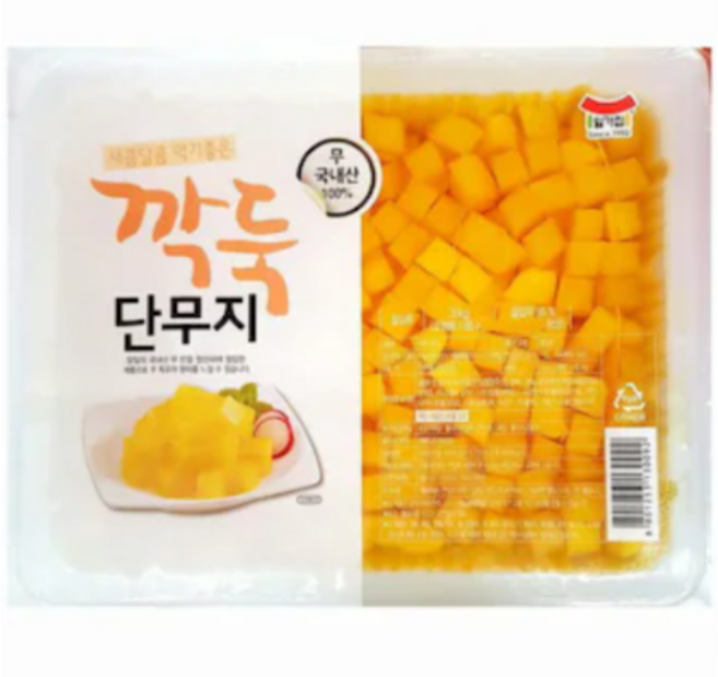 일가집 일미농수산 깍둑단무지 3kg - 상세설명 필수 확인!! (아이스박스 아님), 4개