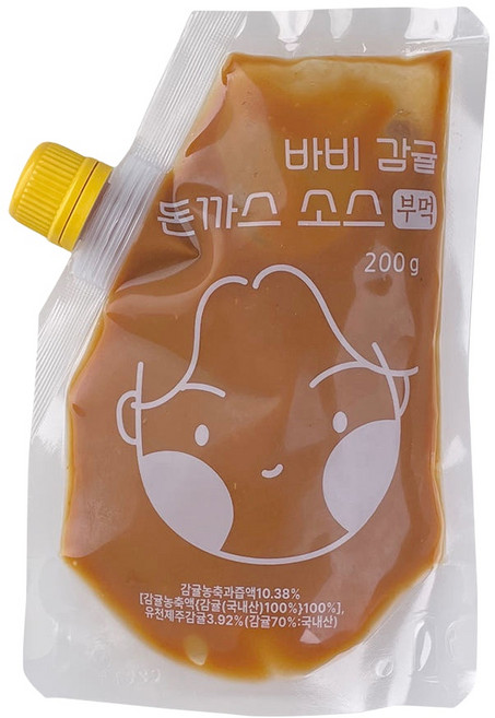 위드라이크 히밥 바비 감귤 돈가스 소스 부먹 200g 파우치, 1개, 1ml