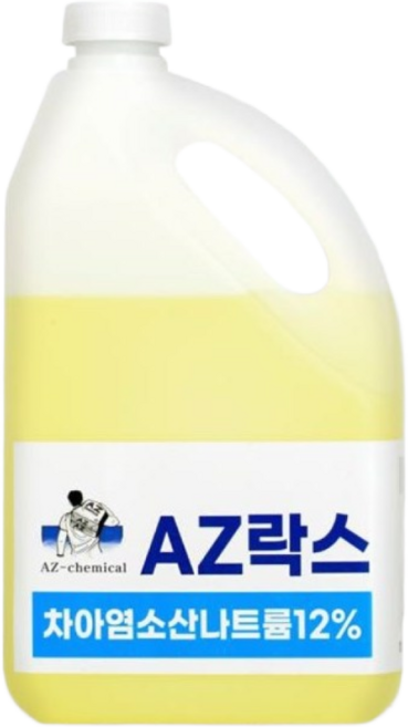AZ 락스 4L 3배함량 가정용 대용량락스 하수구머리카락막힘 배수관막힘 화장실 욕실 청소 막힘, 1개