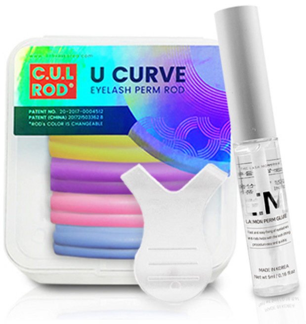 로만사 씨유엘 속눈썹펌 롯트 All in One 키트, 1세트, U 커브