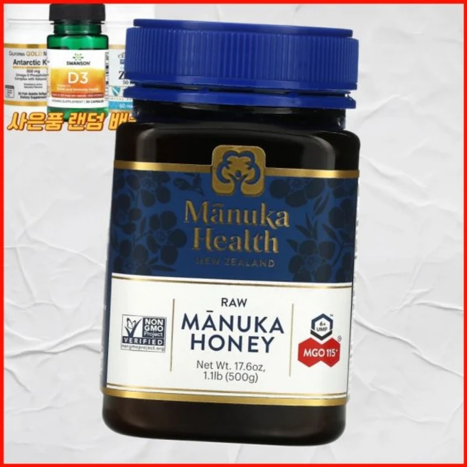 마누카 헬스 무가공 꿀 UMF 6 MGO 115 500g 미국내수, 마누카 헬스 무가공 꿀 UMF 6 MGO 115 500 - 쿠팡