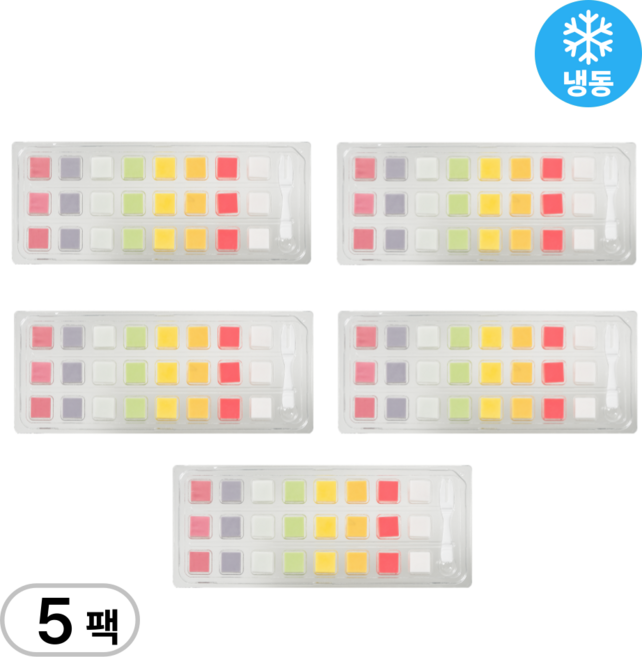 과일큐브치즈 8가지맛 24구간식 안주, 5개, 90g