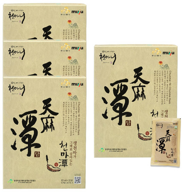 [천마니공식몰] 물 한방울 타지 않은 무주 천마 100% 국산 천마담, 80ml, 120개