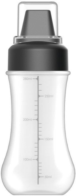 닥터보틀 누르기쉬운 5구 소스통, 5구소스양념통350ml(블랙), 1개