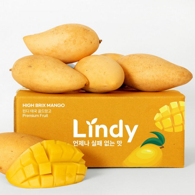 린디 프리미엄 태국 골드망고 남독마이 망고 항공직송 수입과일, 1박스, 골드망고=프리미엄, 중량=1kg(2~4입)