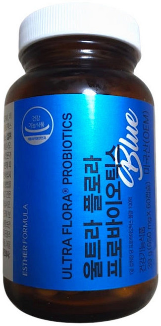 에스더포뮬러 유산균 울트라 플로라 프로바이오틱스 블루, 60정, 4개