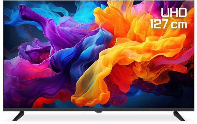 에어리브 50인치 4K UHD TV 대기업 정품패널 에너지효율 1등급, GT5000UHD, 고객직접설치, 스탠드형, 127cm(50인치)
