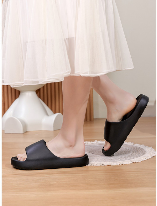 부드러운 실내/사무실/야외 겸용 슬리퍼B-0401black