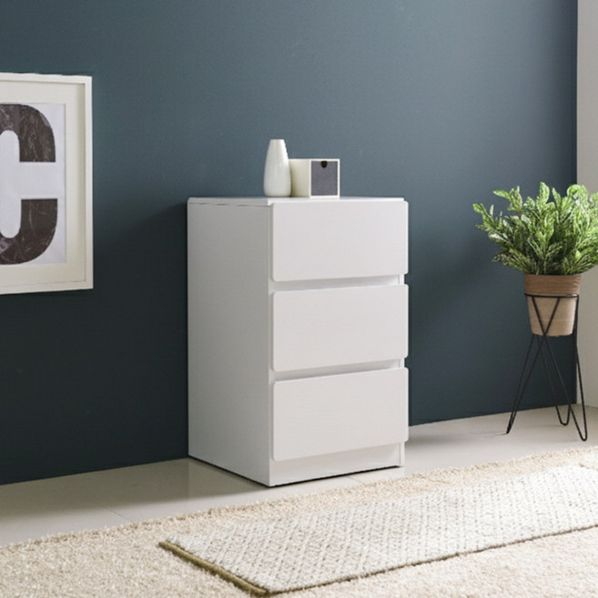 가이온 메이트 3단 400 서랍장, 화이트, 3개