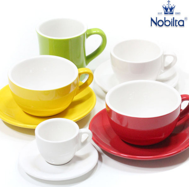 노빌타 커피잔 받침 세트 선택형, 카푸치노2호, 오렌지, 1개