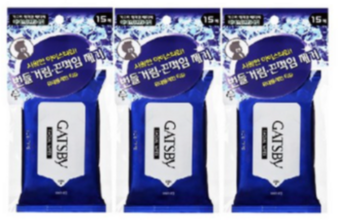 갸스비 훼이셜 페이퍼 아이스 타입 15매, 15매입, 3개