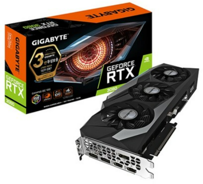 기가바이트 지포스 RTX 3080 그래픽카드 Gaming OC D6X 10GB
