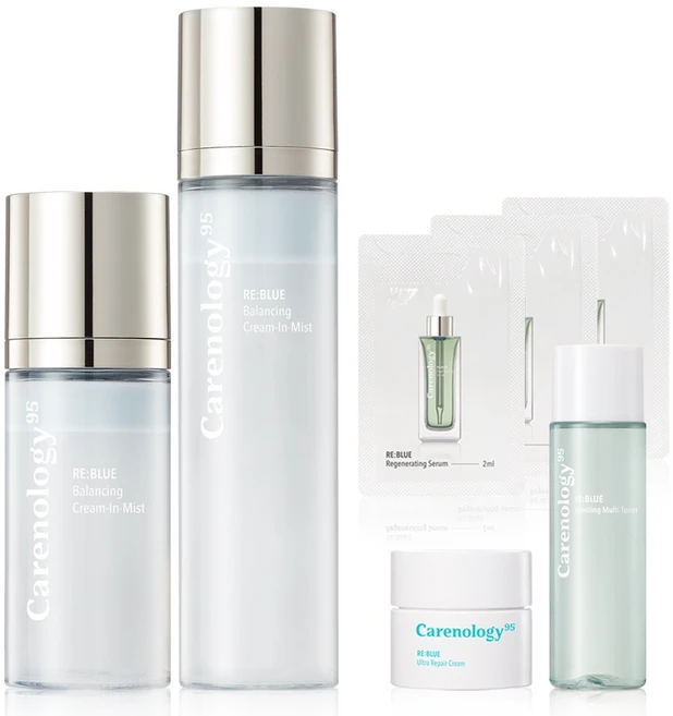 케어놀로지 리블루 밸런싱 크림 인 미스트 120ml+60ml / 15겹 급속 진정 물막 미스트 / 크림미스트, 1개 - 쿠팡