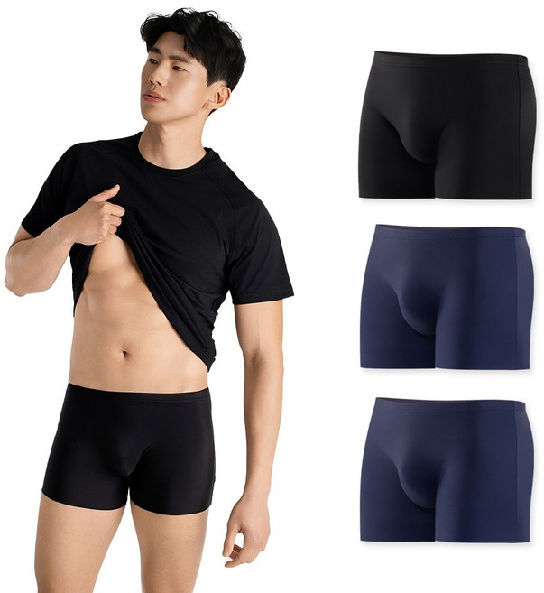 씨티라이프카멜 남성용 에어스킨 쿨링 드로우즈 팬티 4p