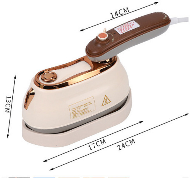 手持掛燙機乾溼兩用小型噴霧蒸汽電熨斗便攜式家用迷你便攜掛燙機, ZS801米白色掛燙機:美規插頭