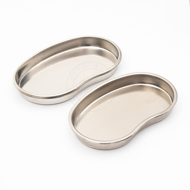 반달 위생저 접시 원형솜통 반영구재료, 2개, 반달접시