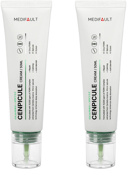 메디폴트 센피큘 시카 PDRN 스피큘 흔적 멜라닌 색소침착 크림, 2개, 50ml