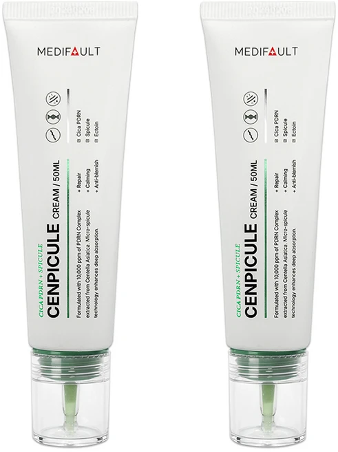 메디폴트 센피큘 시카 PDRN 스피큘 흔적 멜라닌 색소침착 크림, 2개, 50ml - 쿠팡