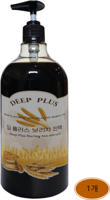 딥 플러스 보리차 진액 PET 펌핑, 1개, 1kg