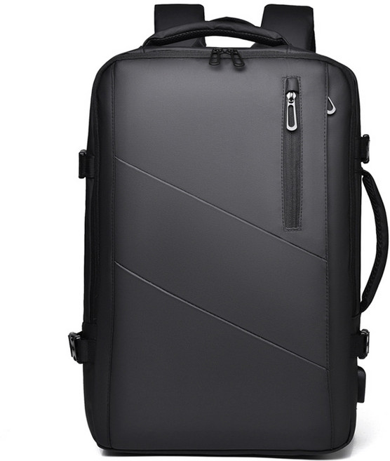 BREAKTHROUGHSELF 商務擴容電腦雙肩包 適用17吋筆電 大容量後背包 黑色款