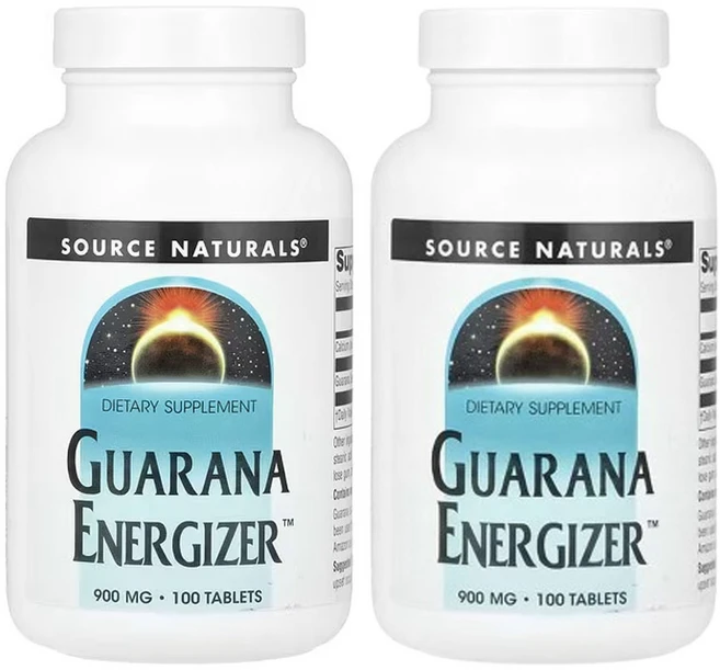 소스네츄럴스 과라나 에너자이저 900mg, 2개, 100정 - 쿠팡