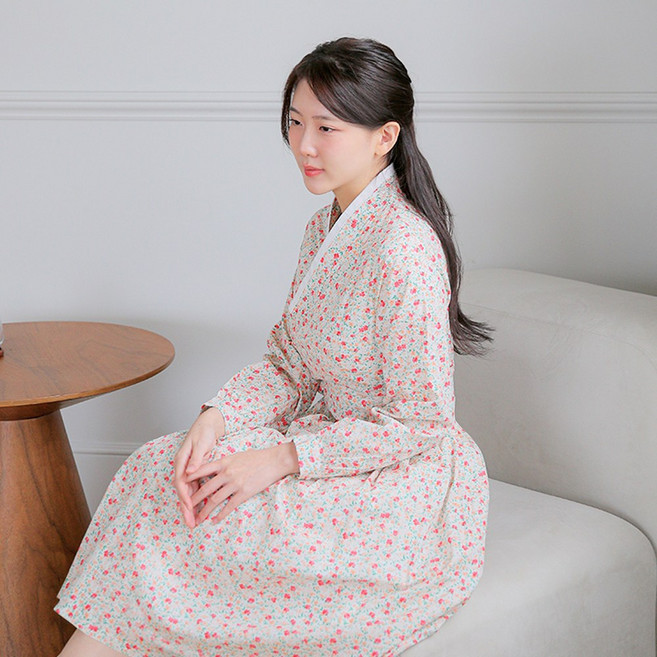 수선화 철릭원피스 빅사이즈 데일리 생활한복 원피스 개량한복 명절의상