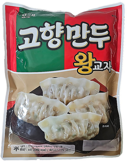 해태 고향만두 왕교자, 6개, 445g