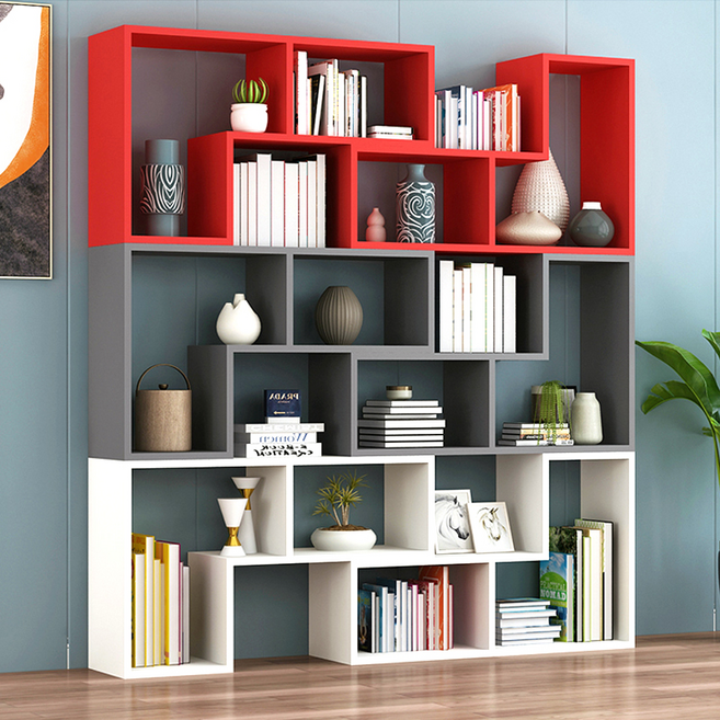 피피포피 유킨트 오픈형 책장 DIY 1000, 레드