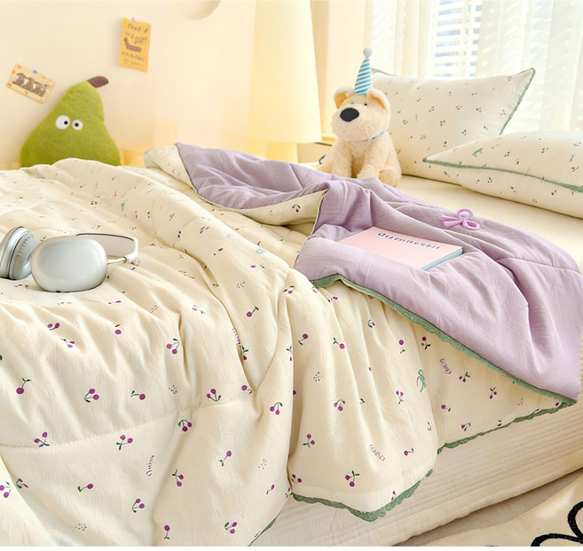 홈 사계절 차렵이불 부드러운 이불 워싱 차렵이불 항균