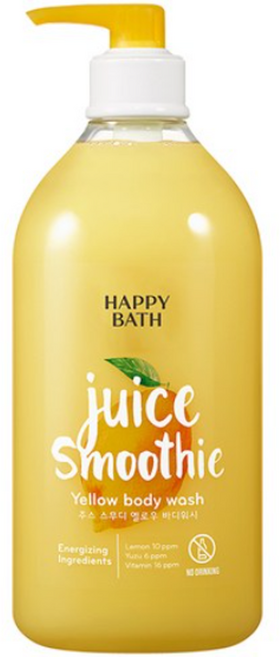 해피바스 주스스무디 옐로우 바디워시, 820g, 15개