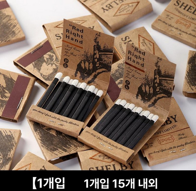 복고 인디 레트로 종이성냥 10박스 150개