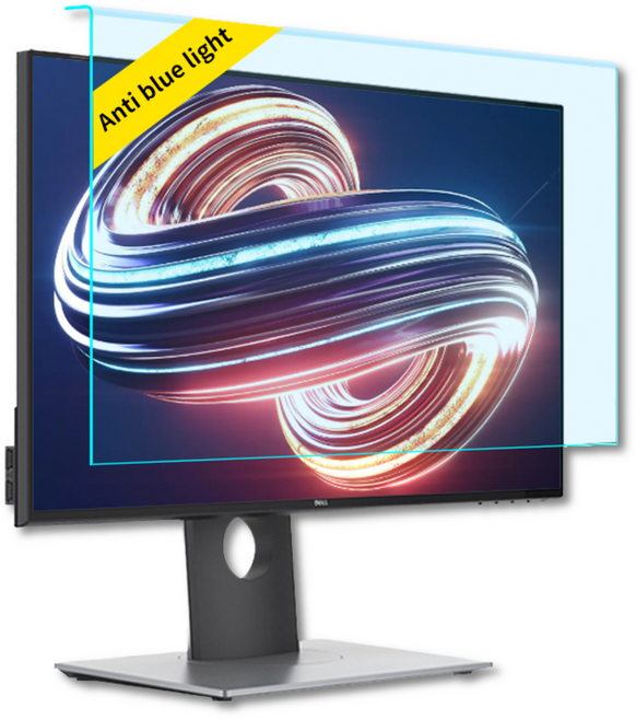 신토르 모니터 거치식 화면보호기 블루라이트 차단 필터 아크릴 커버, 27인치(16:9)612.6*356mm, 1개