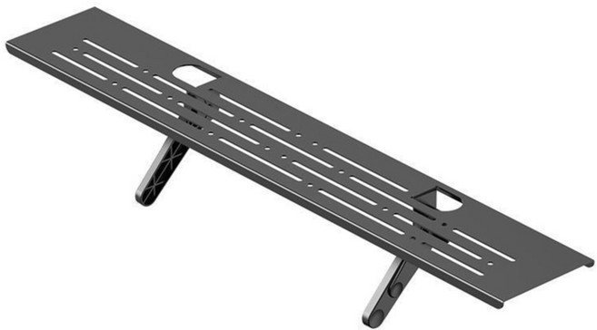 모니터 다기능 다용도 상단 거치대 선반 셋탑박스 60/90cm 압연스틸 블랙
