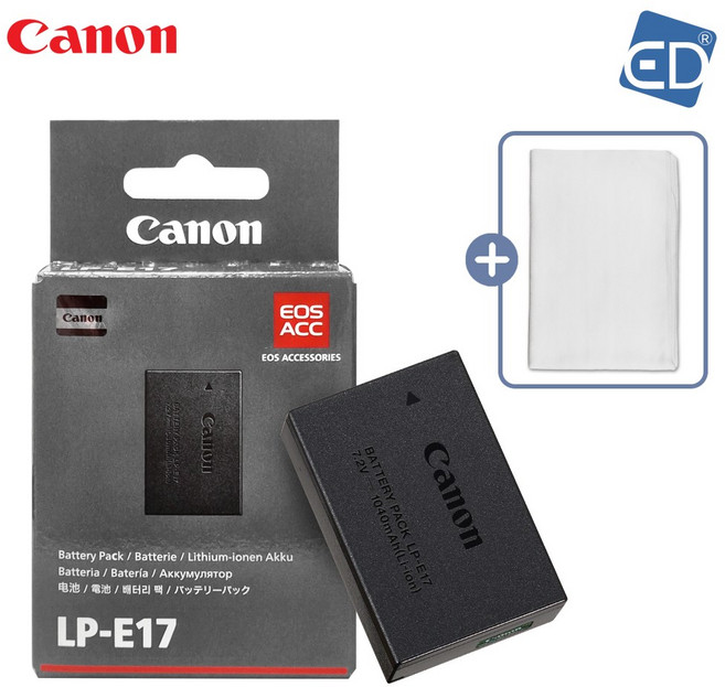 [캐논정품] LP-E17 리튬 이온 배터리 EOS R8 / EOS R10 / EOS R50 / EOS R50V / 850D+포켓융 /ED, 캐논 정품 LP-E17, 1개