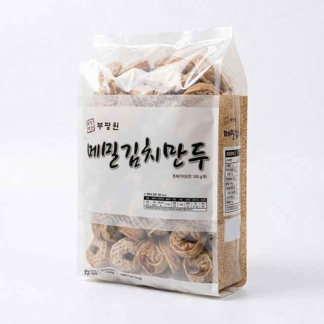 봉평원 메밀 김치만두 30g 10개