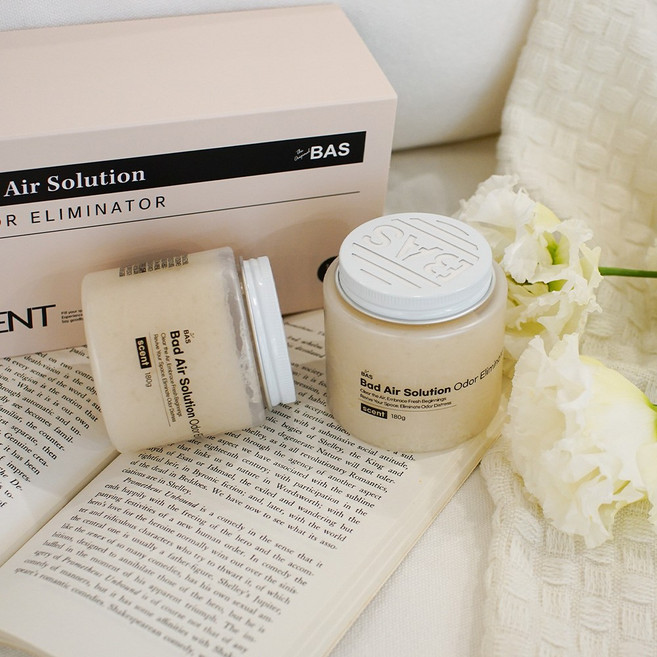 BAS 겔 탈취제 센트 2구 선물세트 180g (블랑시향_비누향), 2개