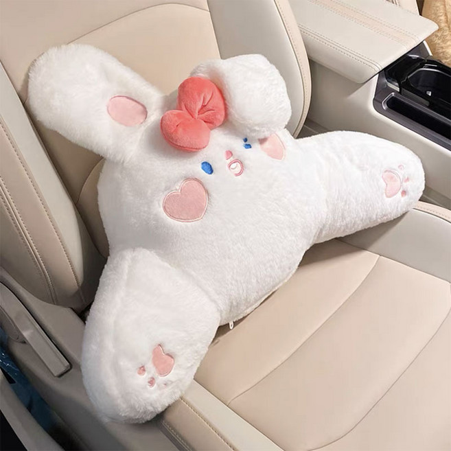 이모스트 이상한친구들 차량용 허리쿠션, 1개, 토끼