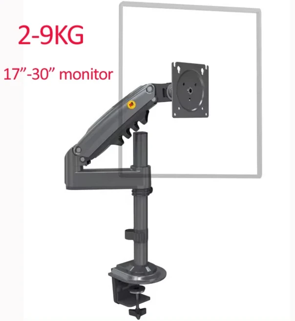 새로운 NB H100 가스 스프링 22-35 인치LCD 모니터 홀더 암 풀 모션 데스크탑 TV 마운트 브래킷 부하 2-12, 01 빠른, 02 2-9KG MATTE