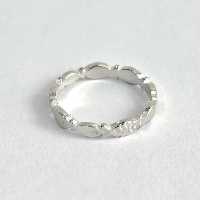 루나보우 - 실버 silver925 다복 물고기 은 반지 등용문 수능 애끼 새끼 의미