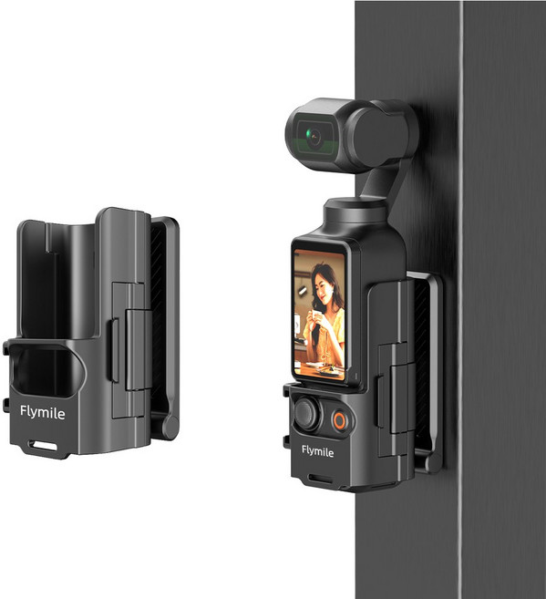 DJI 오스모 포켓 3 마그네틱 마운트 스탠드 - 댐핑 축 설계 각도 조절 가능 1/4"-20 삼각대 호환 안전한 그립 핸들 및 멀티포트 확장 | 포켓 3 호환 액세서리, 1개, 자기흡착 거치대