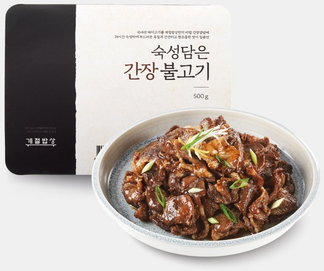 [CJ] 계절밥상 숙성담은 간장 불고기, 2개, 500g