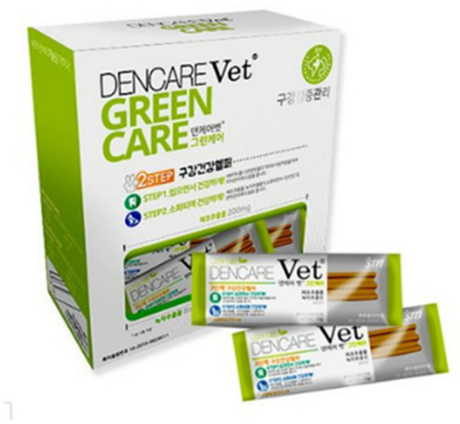덴케어벳 그린케어 뉴트리션바 강아지껌, 닭고기, 10g, 15개