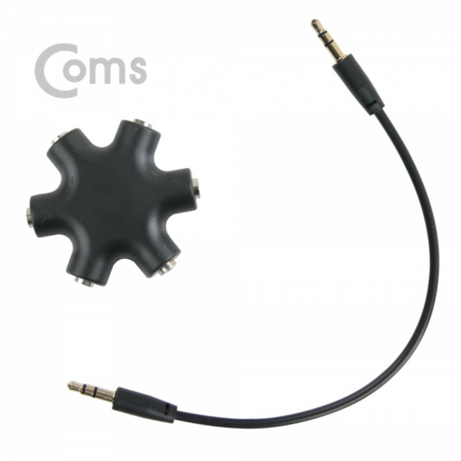 BB639 Coms 스테레오 젠더 별형 5분배 Black 3.5 ST
