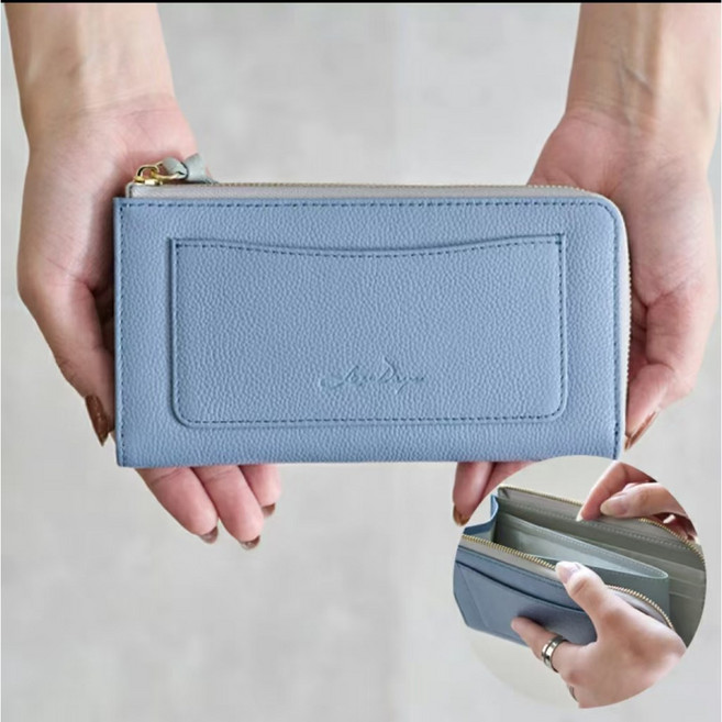 LIZDAYS 輕薄大容量拉鍊長夾 真皮 佐藤晴美代言款 #66115