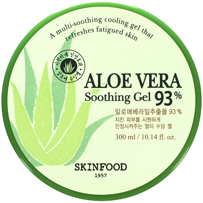 SKINFOOD 알로에베라 수딩 젤 93% 300ml(10.14fl oz), SKINFOOD알로에베라수딩젤93300ml1014flo, 1개, 300ml - 쿠팡